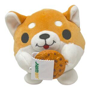 Subway Zuru Snackles 5 in Plush Stuffed Animal Toy Shaun the Dog Subway Cookie